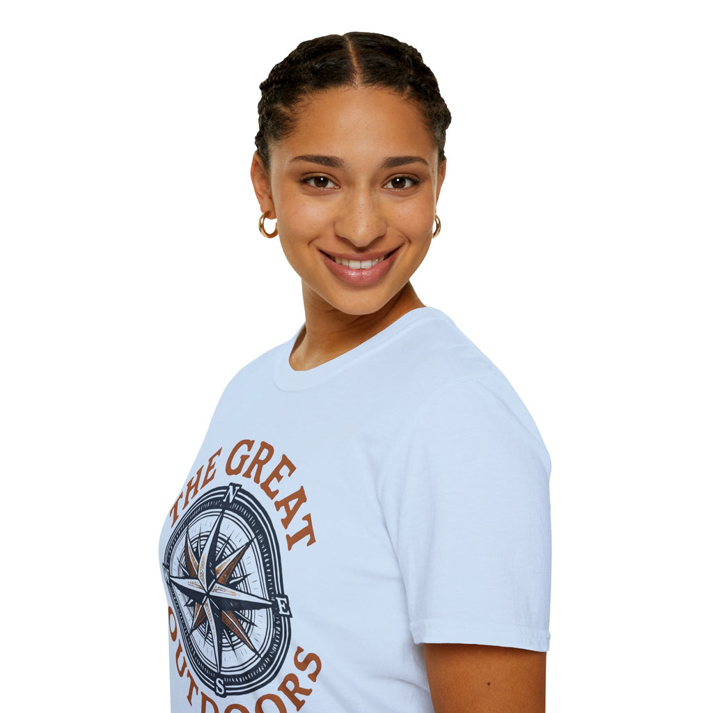 "The Great Outdoors" Compass Graphic Tee Shirt