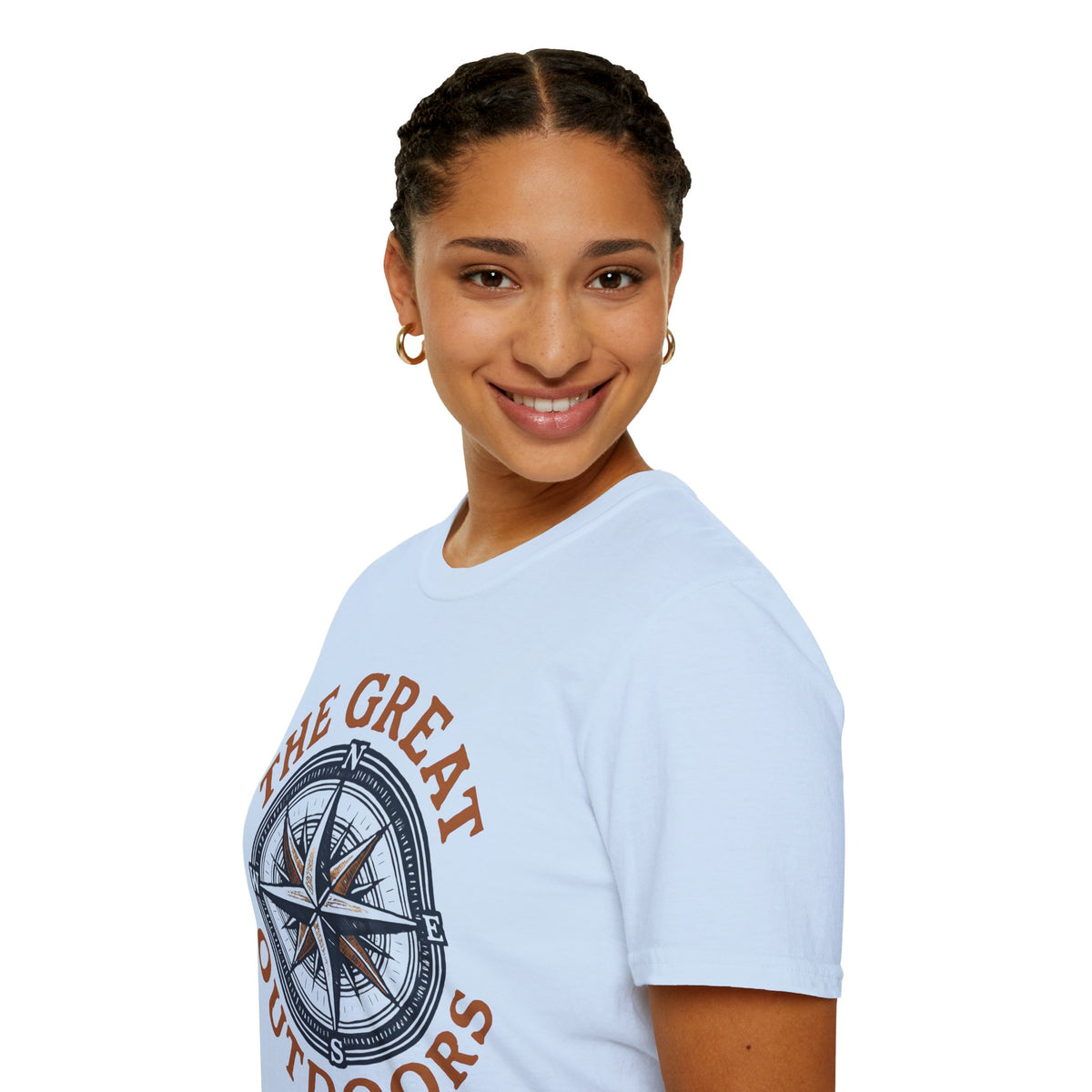 "The Great Outdoors" Compass Graphic Tee Shirt