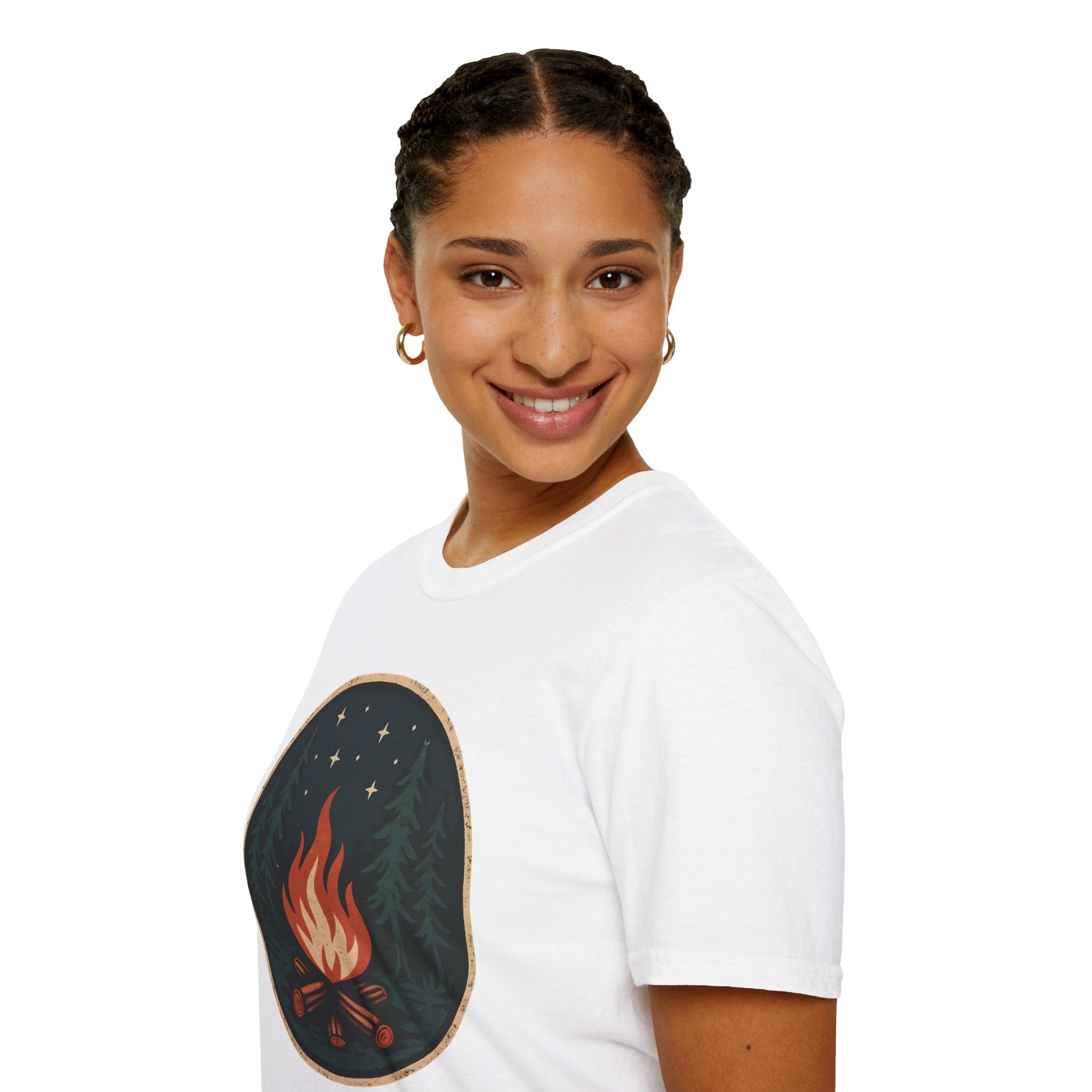 Forest Campfire at Night T-Shirt