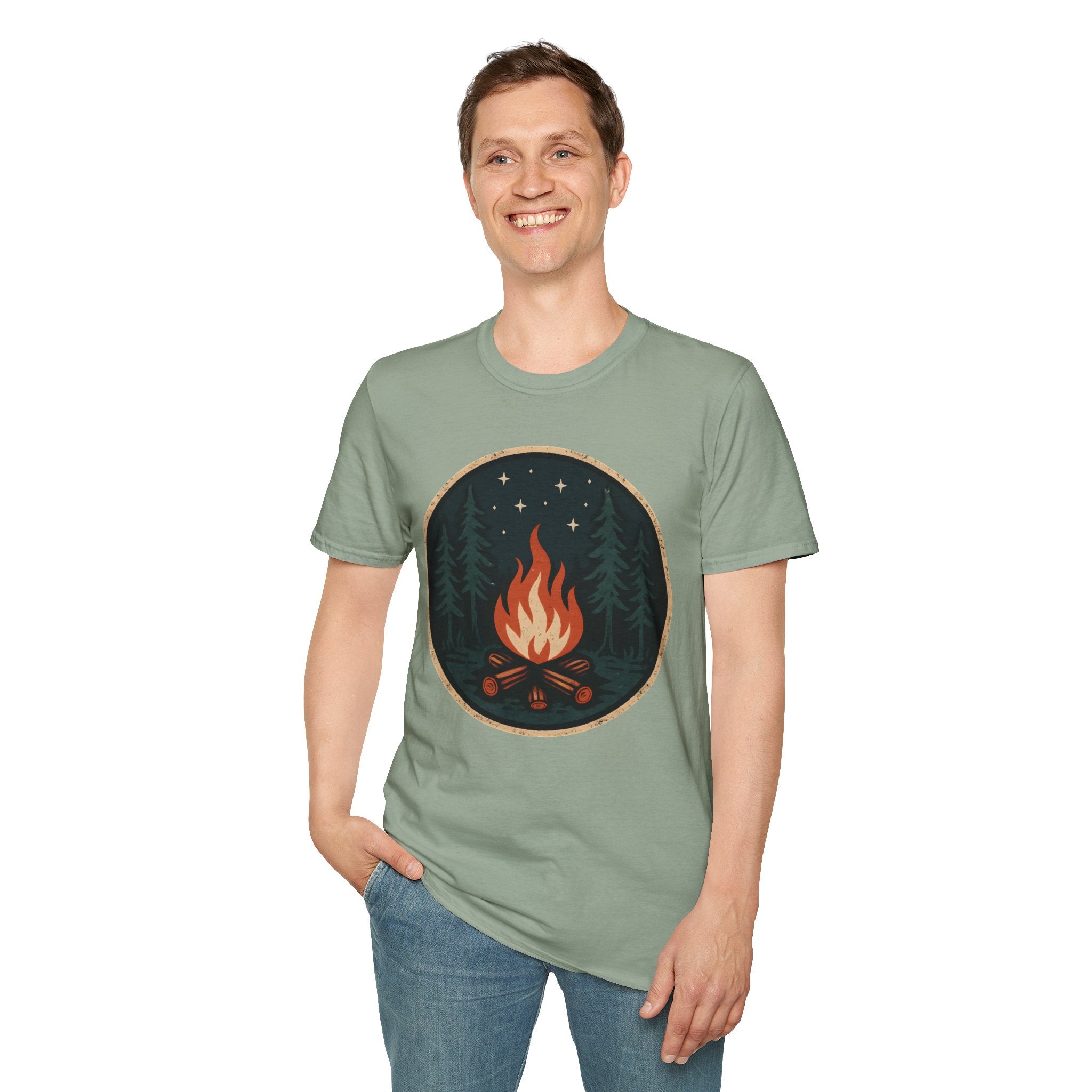 Forest Campfire at Night T-Shirt