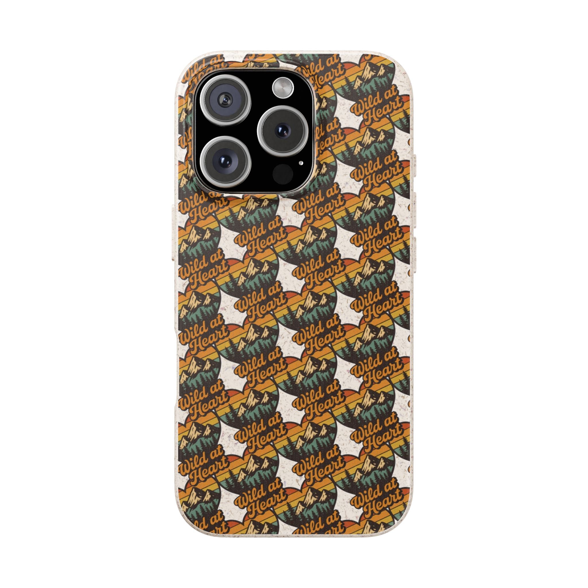 Eco-Friendly Phone Case — Vintage Camper Pattern Biodegradable iPhone Cover