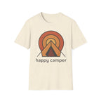 Happy Camper Retro Sunset Camping T-Shirt