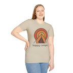 Happy Camper Retro Sunset Camping T-Shirt