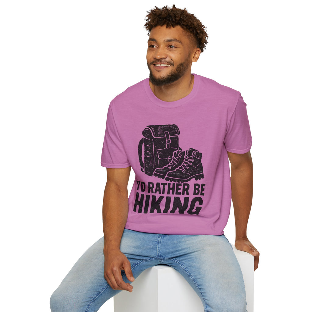 Boots & Backpack "I'd Rather Be Hiking" T-Shirt