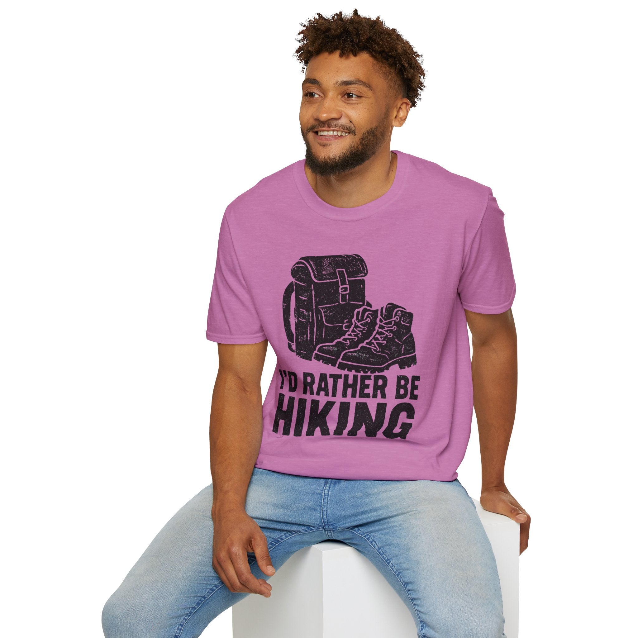 Boots & Backpack "I'd Rather Be Hiking" T-Shirt