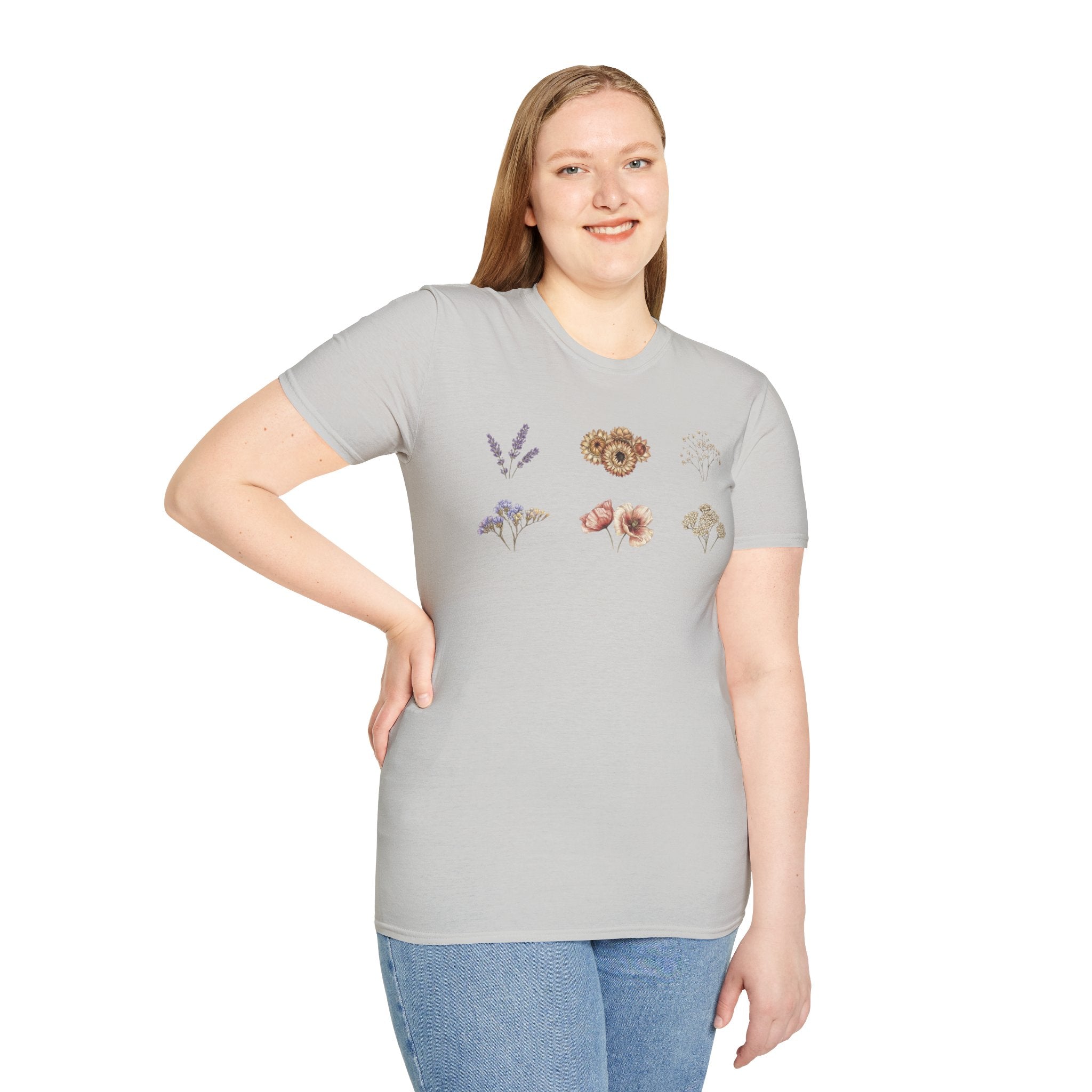 Floral Mini Bouquet T-Shirt — Vintage Botanical Graphic Tee