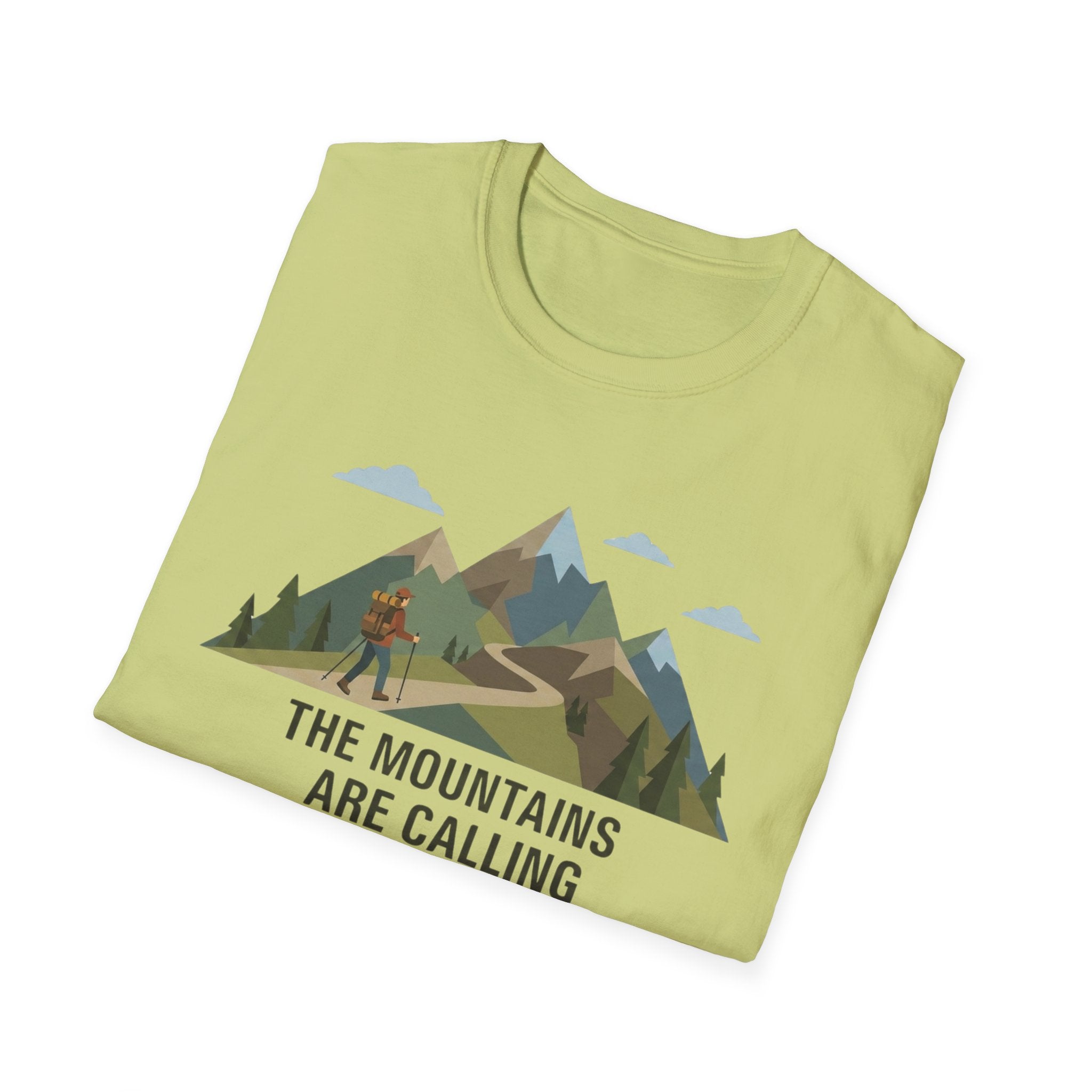 Campground Scenic T-Shirt — Minimalist Tent & Campfire Graphic