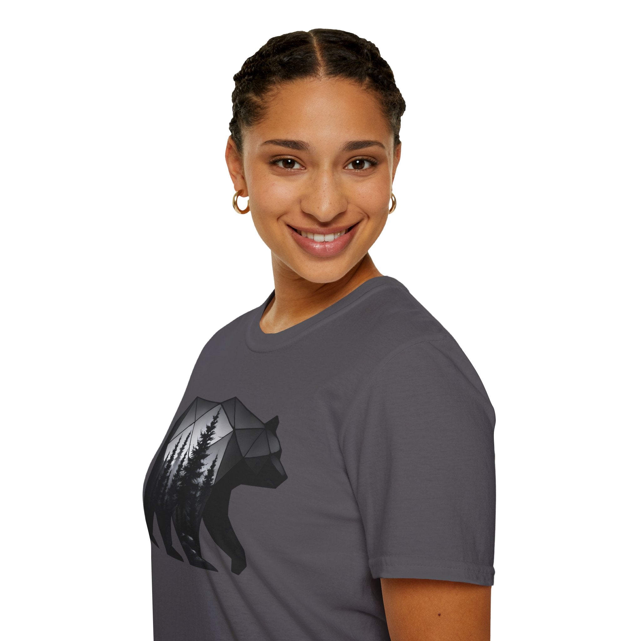 Geometric Forest Bear T-Shirt