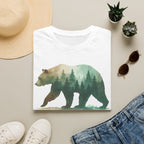 Forest Bear T-Shirt — Watercolor Woodland Bear Graphic Tee Shirt