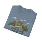 Campground Scenic T-Shirt — Minimalist Tent & Campfire Graphic