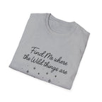 Cursive Chalkboard Writing T-Shirt