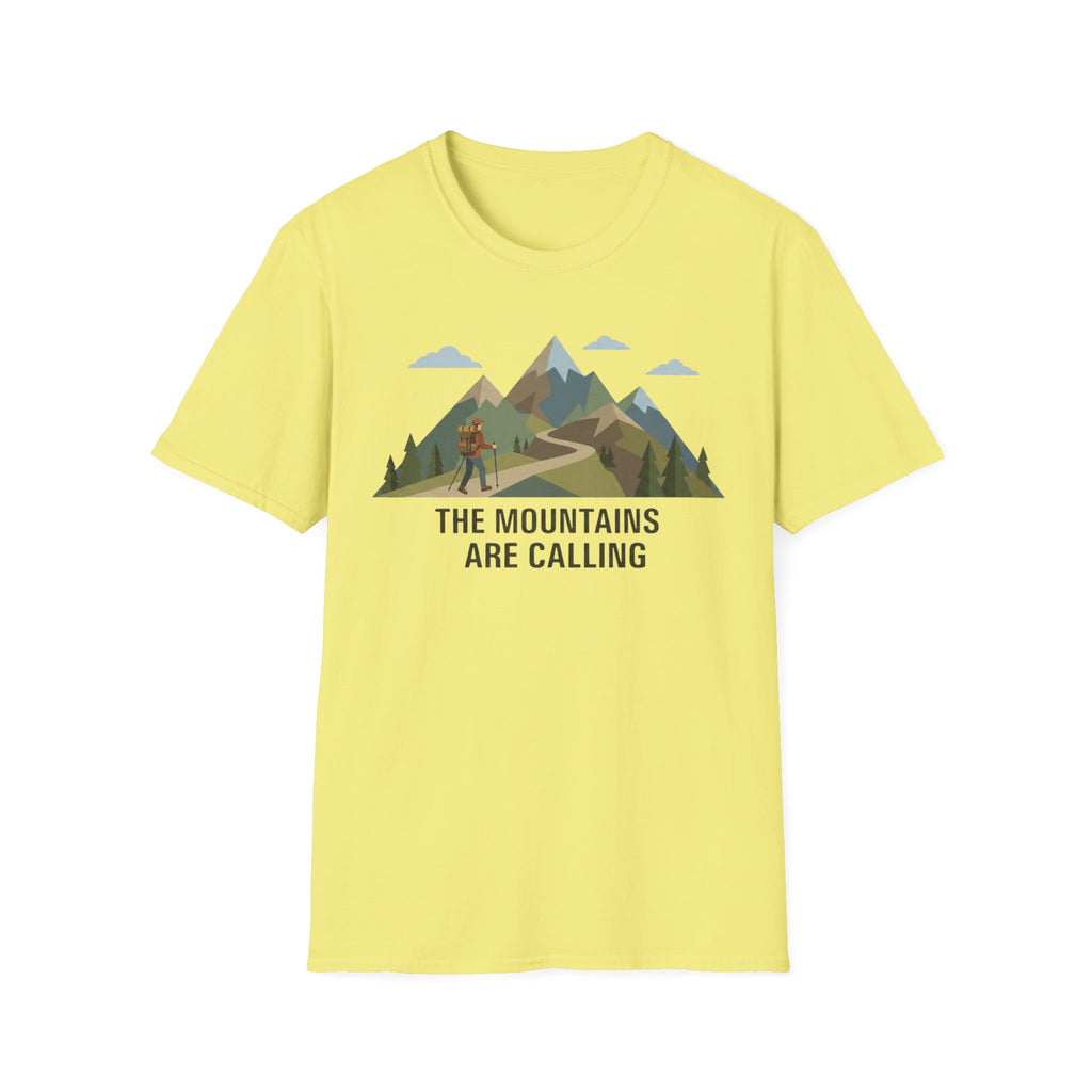 Campground Scenic T-Shirt — Minimalist Tent & Campfire Graphic