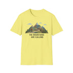 Campground Scenic T-Shirt — Minimalist Tent & Campfire Graphic