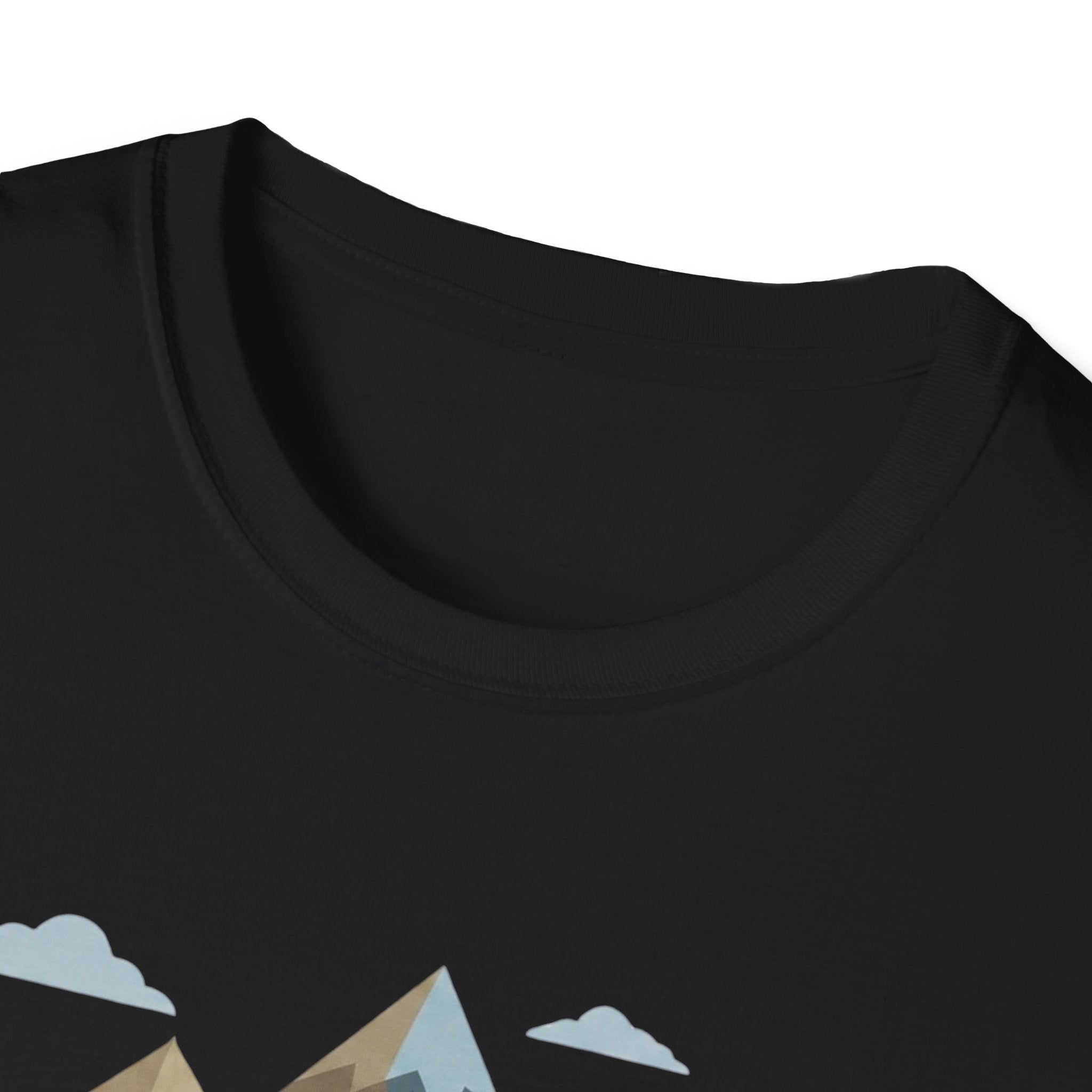 Campground Scenic T-Shirt — Minimalist Tent & Campfire Graphic