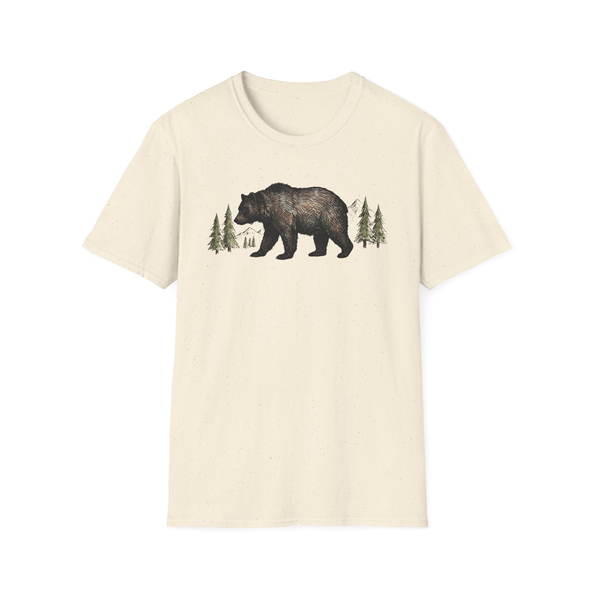 Bear & Pines T‑Shirt — Rustic Woodland Graphic Tee