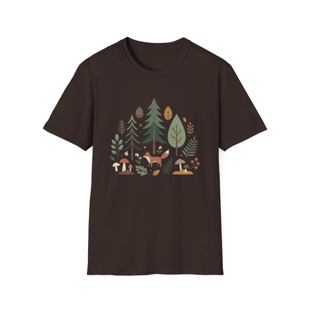 Woodland Fox T-Shirt — Nature Forest Camping Graphic Tee