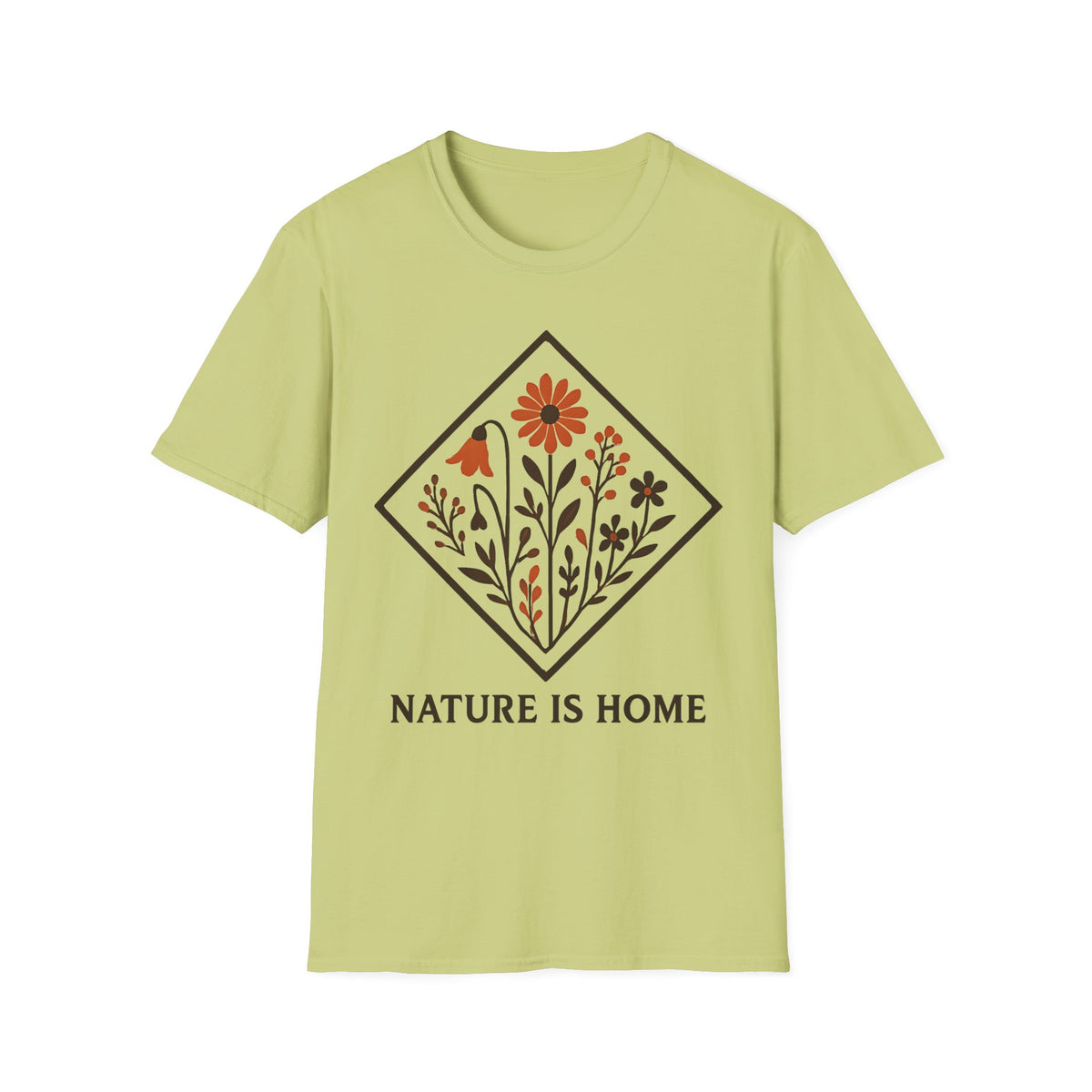 "Nature Is Home" Floral T-Shirt