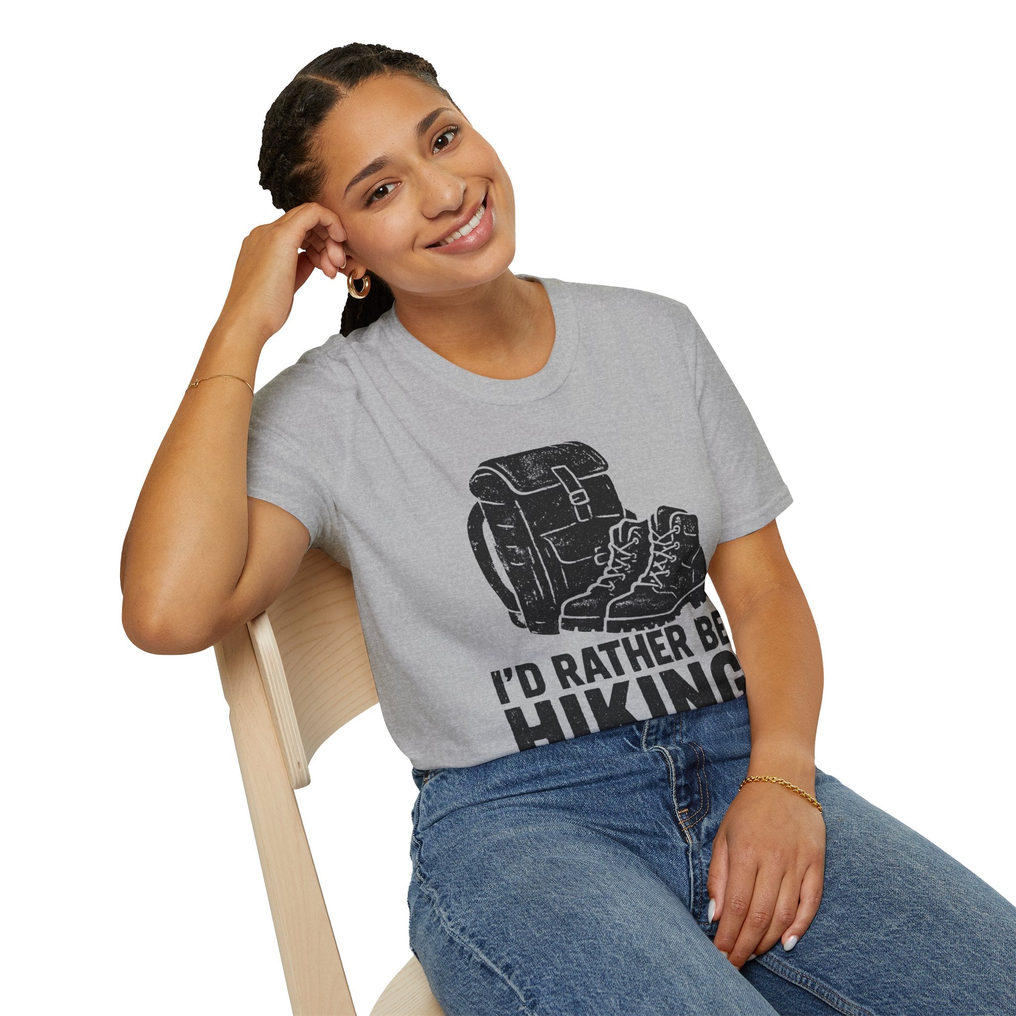 Boots & Backpack "I'd Rather Be Hiking" T-Shirt