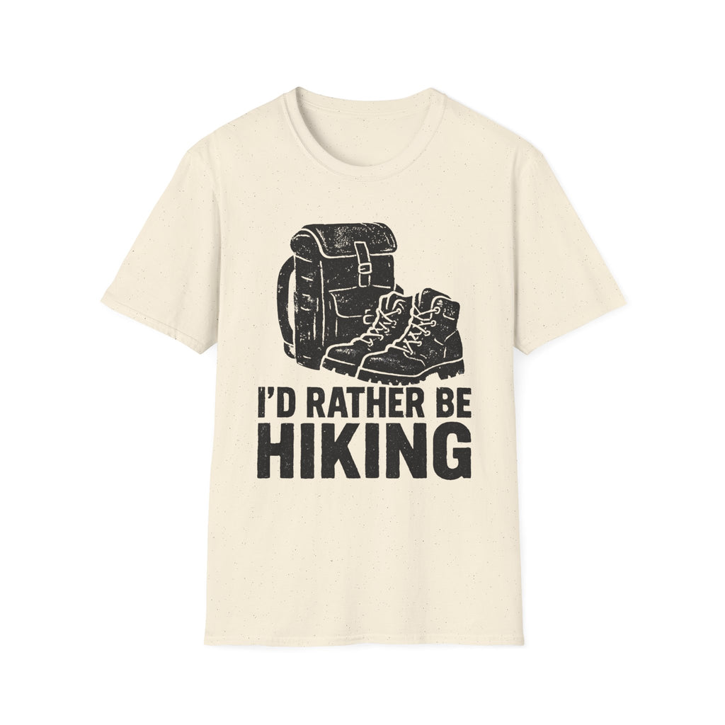 Boots & Backpack "I'd Rather Be Hiking" T-Shirt