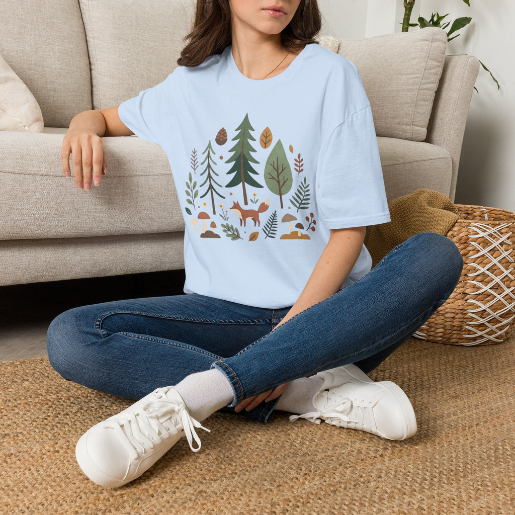 Woodland Fox T-Shirt — Nature Forest Camping Graphic Tee