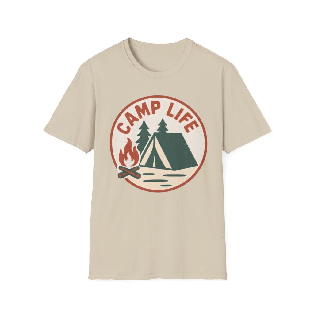 Camp Life T-Shirt — Tent & Campfire Outdoor Tee