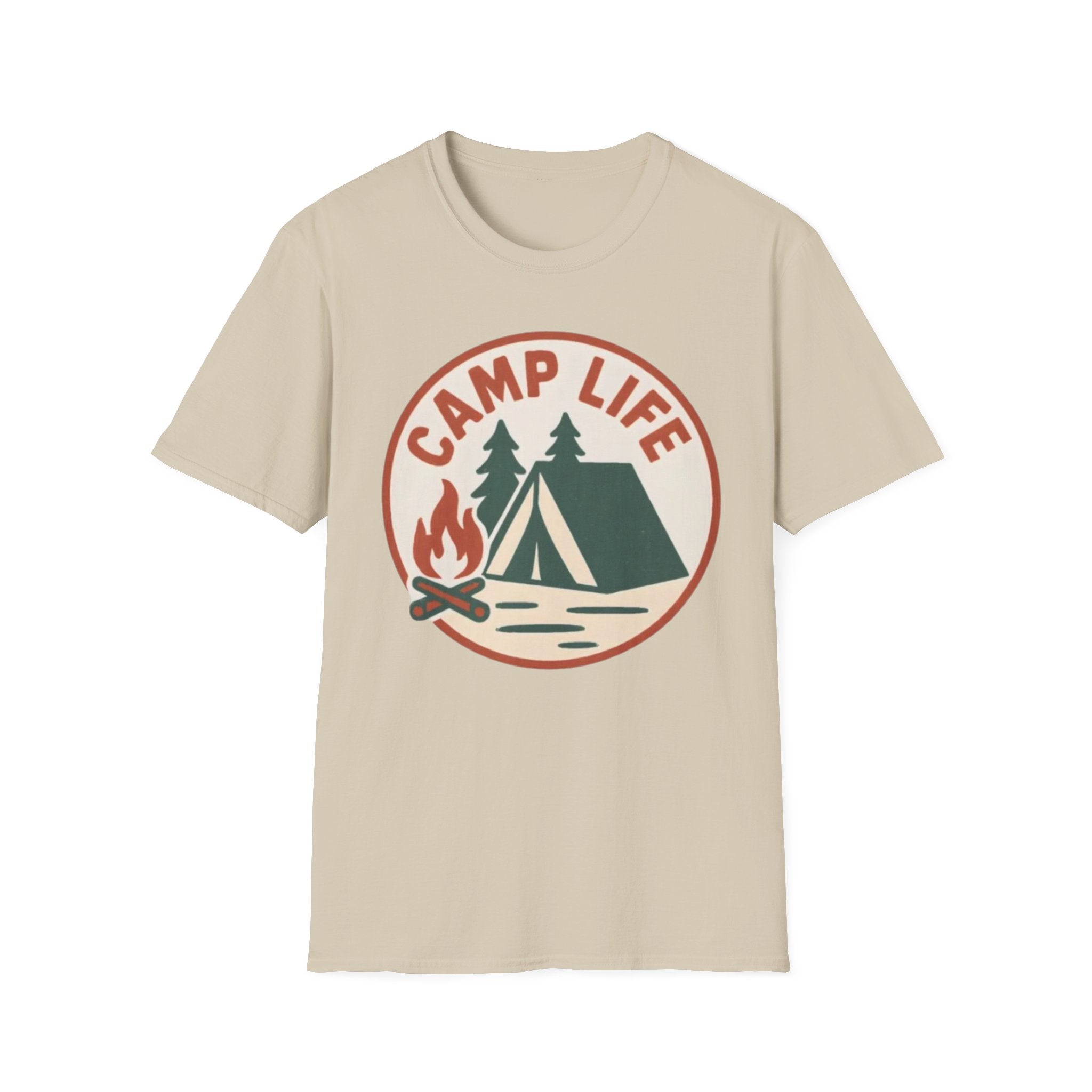 Camp Life T-Shirt — Tent & Campfire Outdoor Tee