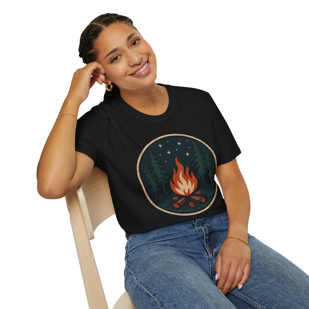 Forest Campfire at Night T-Shirt