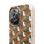 Eco-Friendly Phone Case — Vintage Camper Pattern Biodegradable iPhone Cover