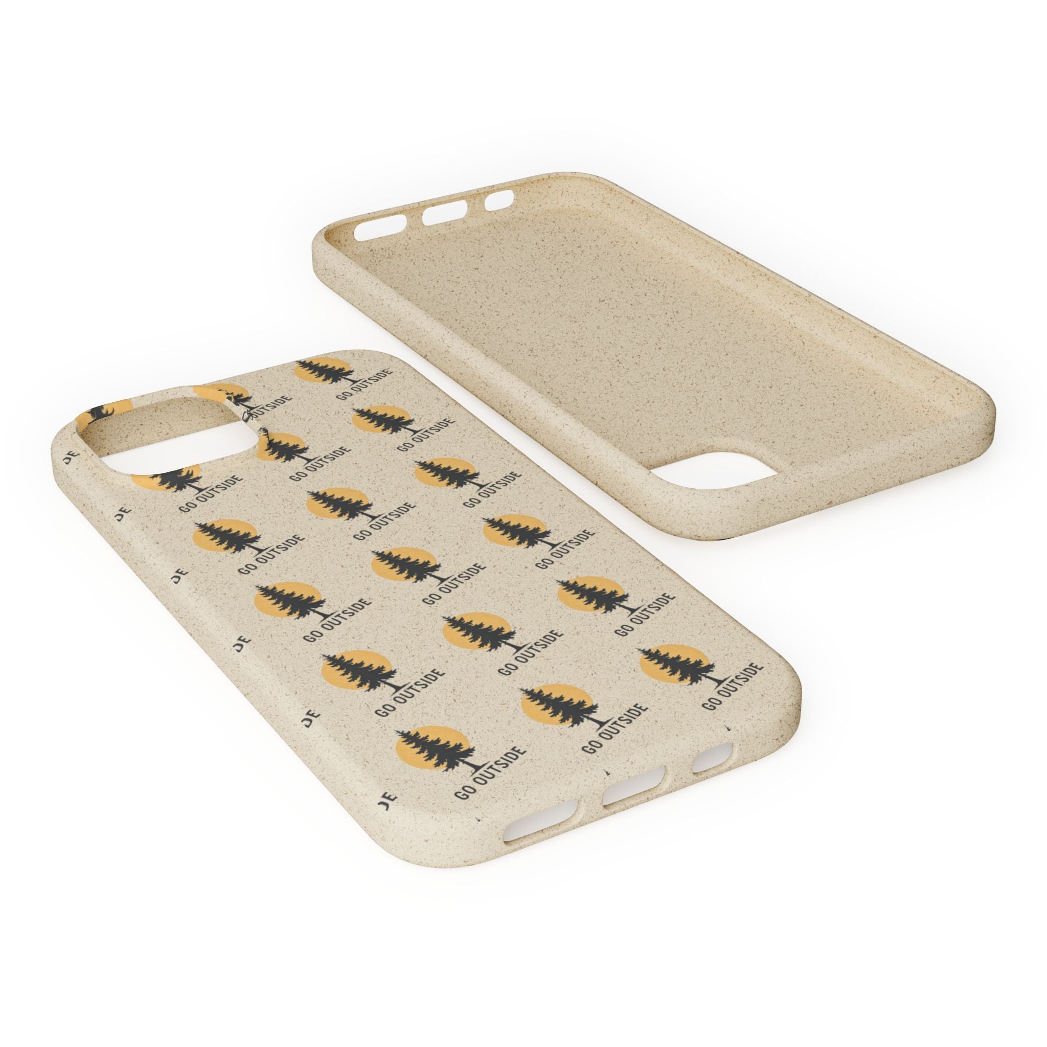 Biodegradable Phone Case — 'Go Outside' Recycled Eco-Friendly iPhone Cover