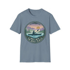 Kayak Sunset T‑Shirt — "Drift Into The Quiet Places" Outdoor Relaxation Tee