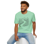 Winding Path Through The Meadow Floral T-Shirt
