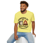 Powered By Coffee And Campfires Vintage Camping T-Shirt