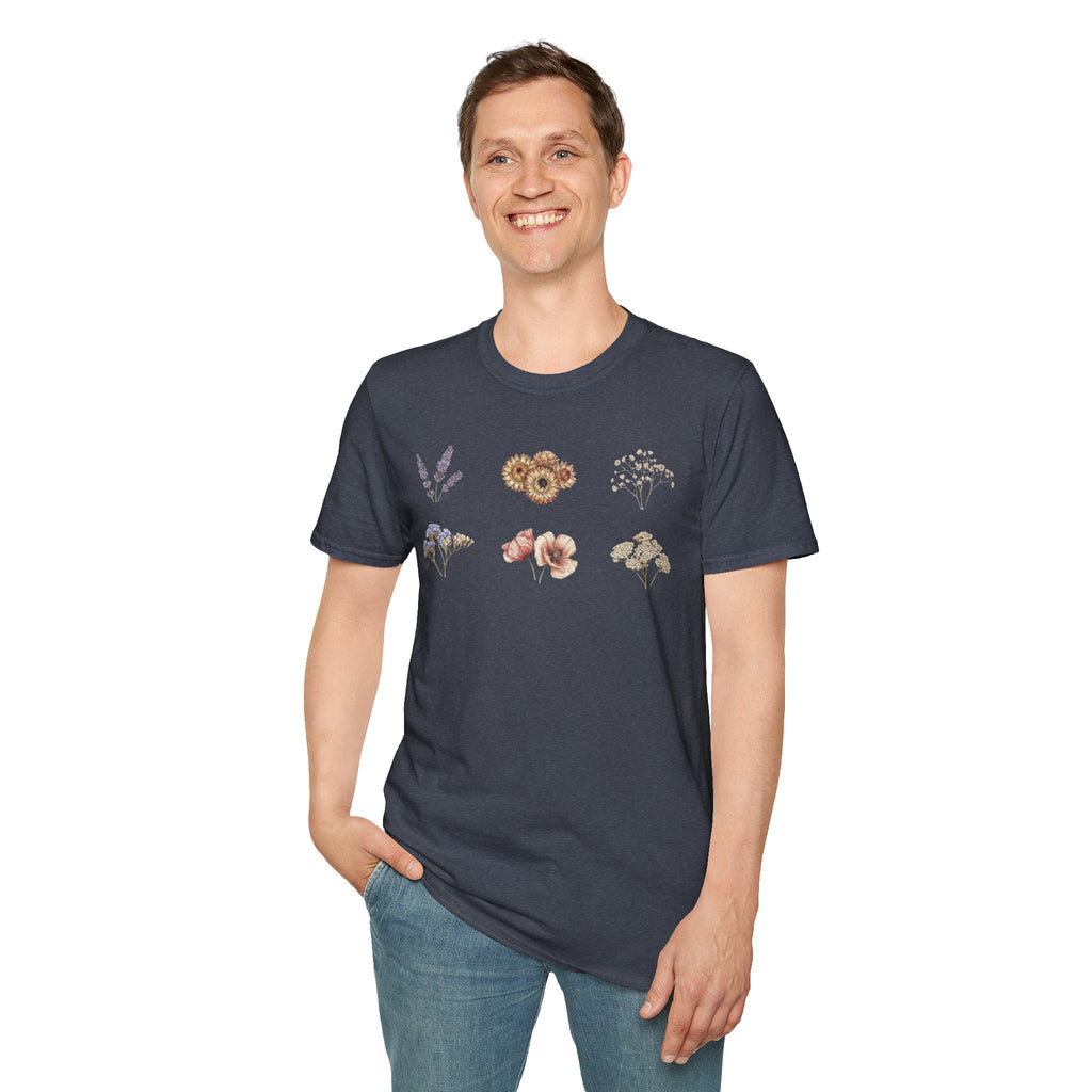 Floral Mini Bouquet T-Shirt — Vintage Botanical Graphic Tee