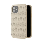 Biodegradable Phone Case — Eco-Friendly Forest Sketch Pattern