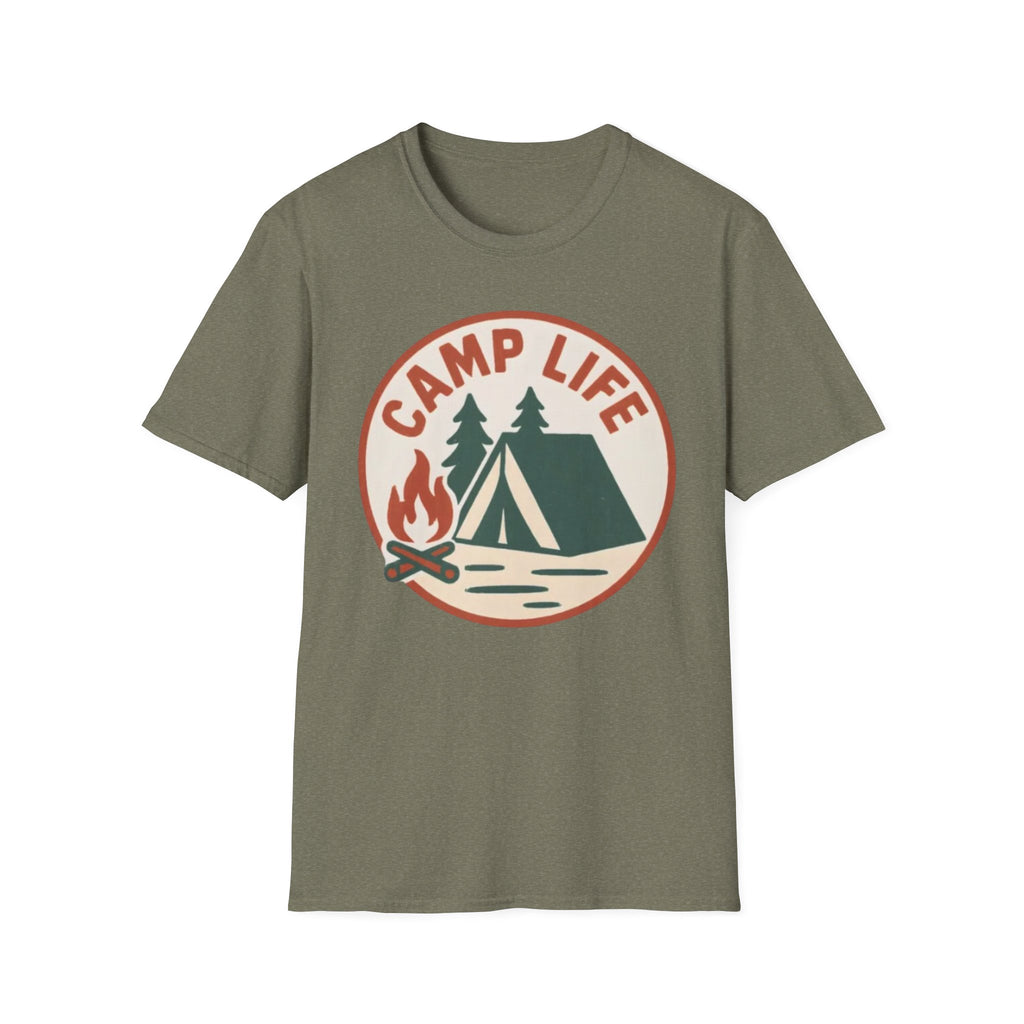 Camp Life T-Shirt — Tent & Campfire Outdoor Tee