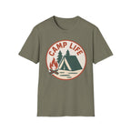 Camp Life T-Shirt — Tent & Campfire Outdoor Tee