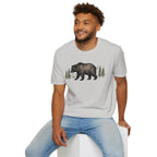 Bear & Forest T‑Shirt - Rustic Woodland Graphic Tee
