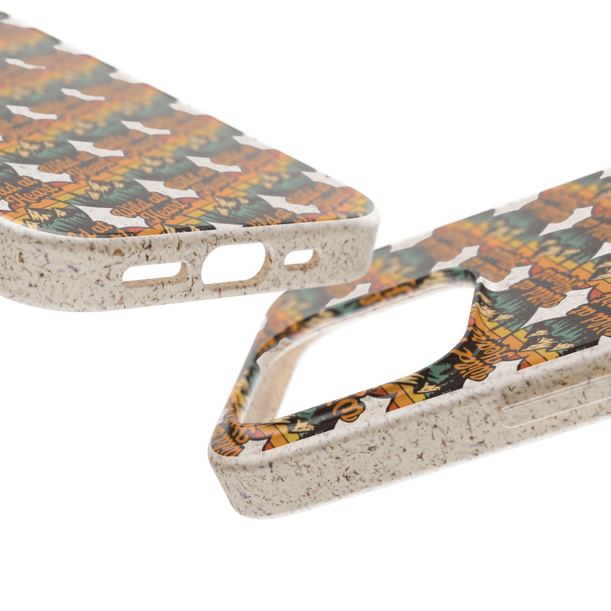Eco-Friendly Phone Case — Vintage Camper Pattern Biodegradable iPhone Cover