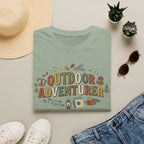 "Outdoor Adventurer" T‑Shirt Camping, Hiking & Exploration Graphic Tee Shirt