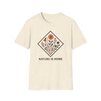 Floral Motif "Nature Is Home" T-Shirt