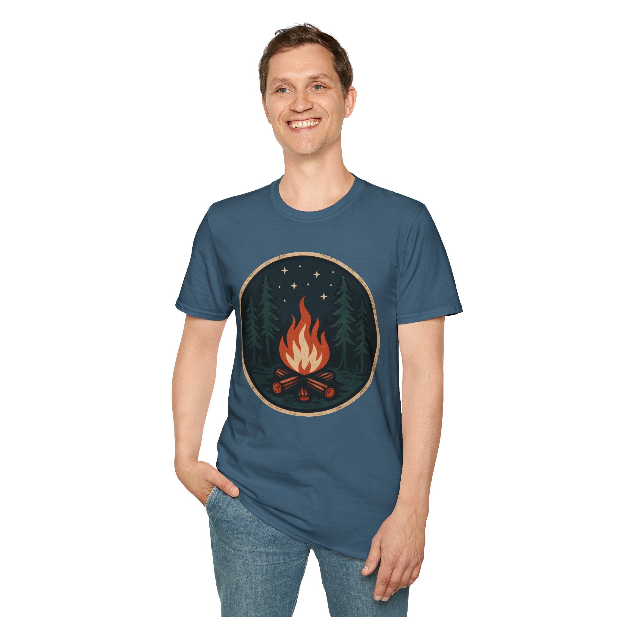 Forest Campfire at Night T-Shirt