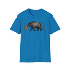 Bear & Forest T‑Shirt - Rustic Woodland Graphic Tee