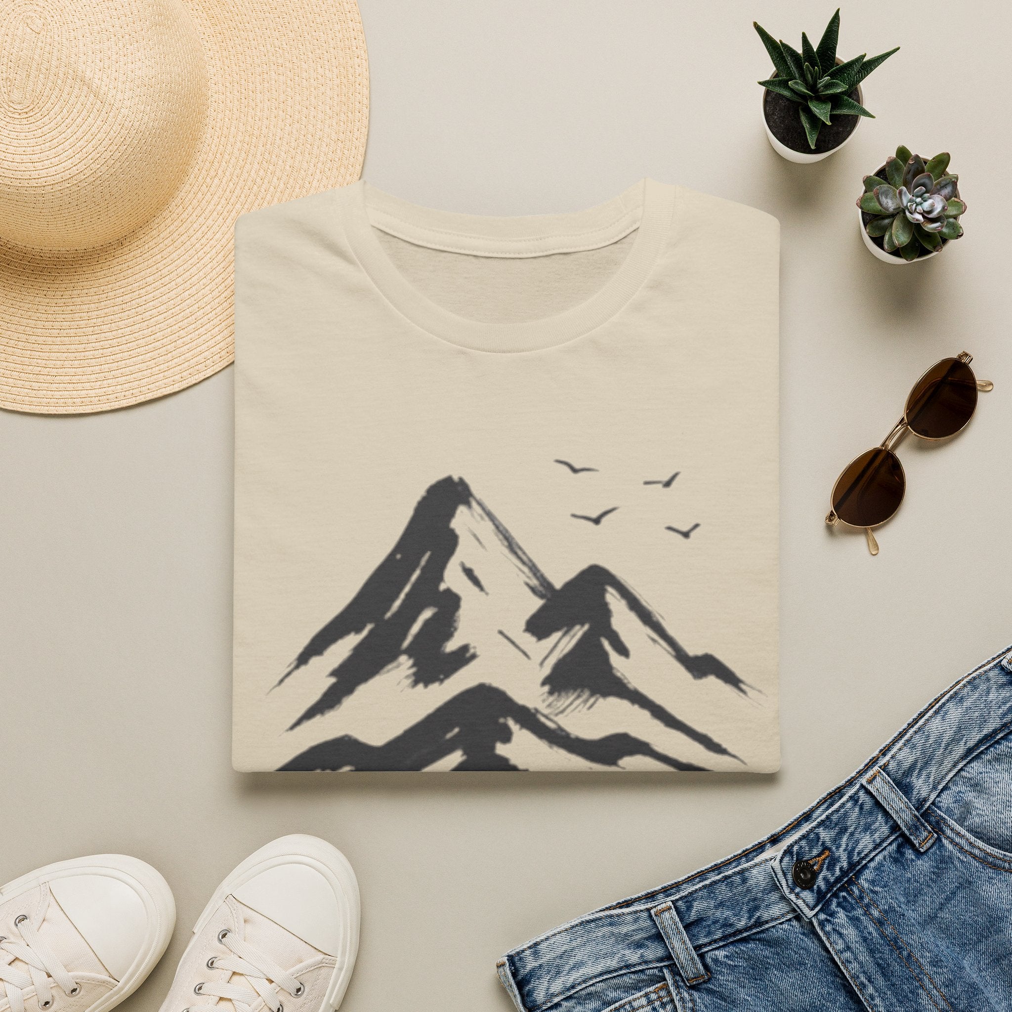Mountains and Birds T-Shirt