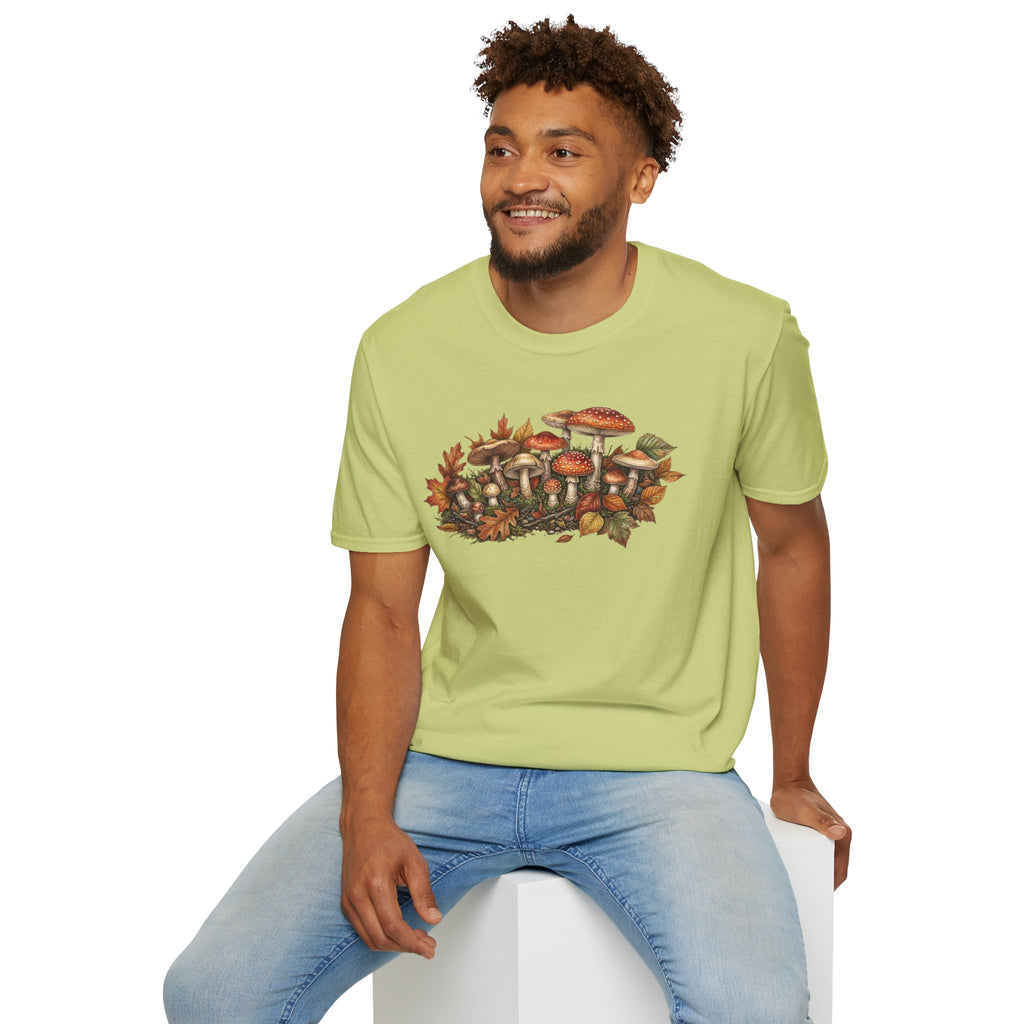 Mushroom & Autumn Leaves T-Shirt