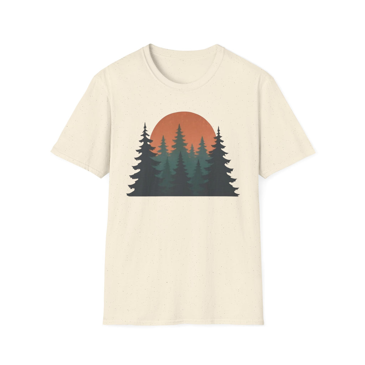 Nature Sunset T-Shirt — Vintage Pine Forest Tee