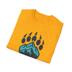 "Stay Wild" Bear Footprint Mountain Emblem T-Shirt