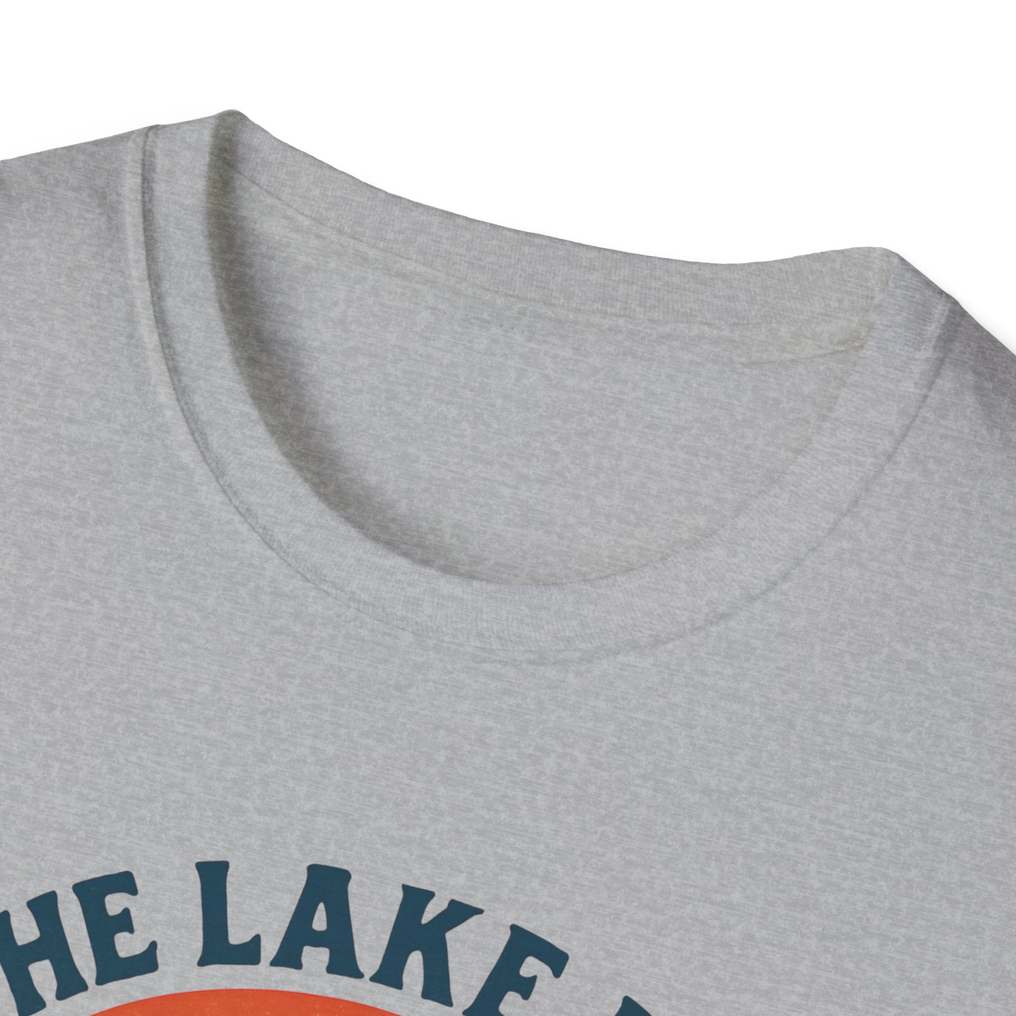 Canoe On The Lake At Sunset "The Lake Is My Happy Place" T-Shirt