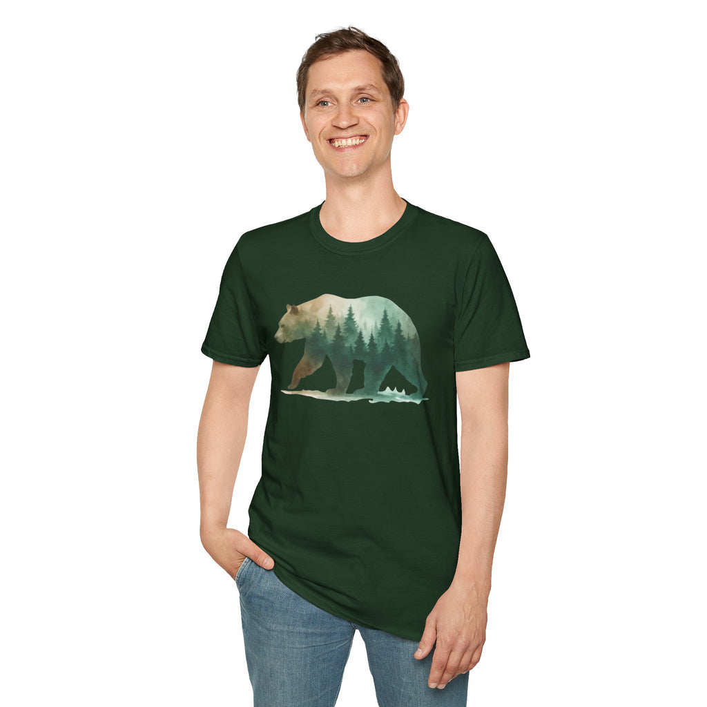 Forest Bear Silhouette T-Shirt