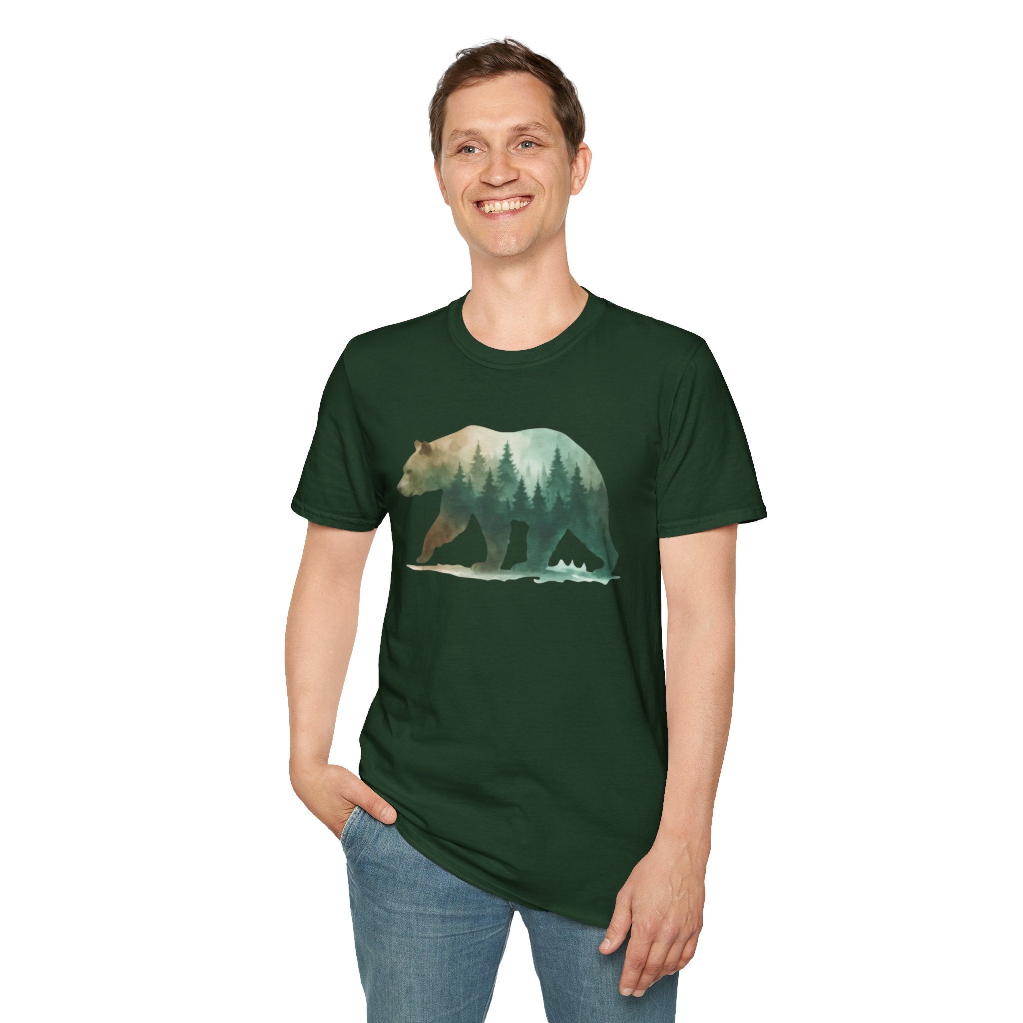 Forest Bear Silhouette T-Shirt