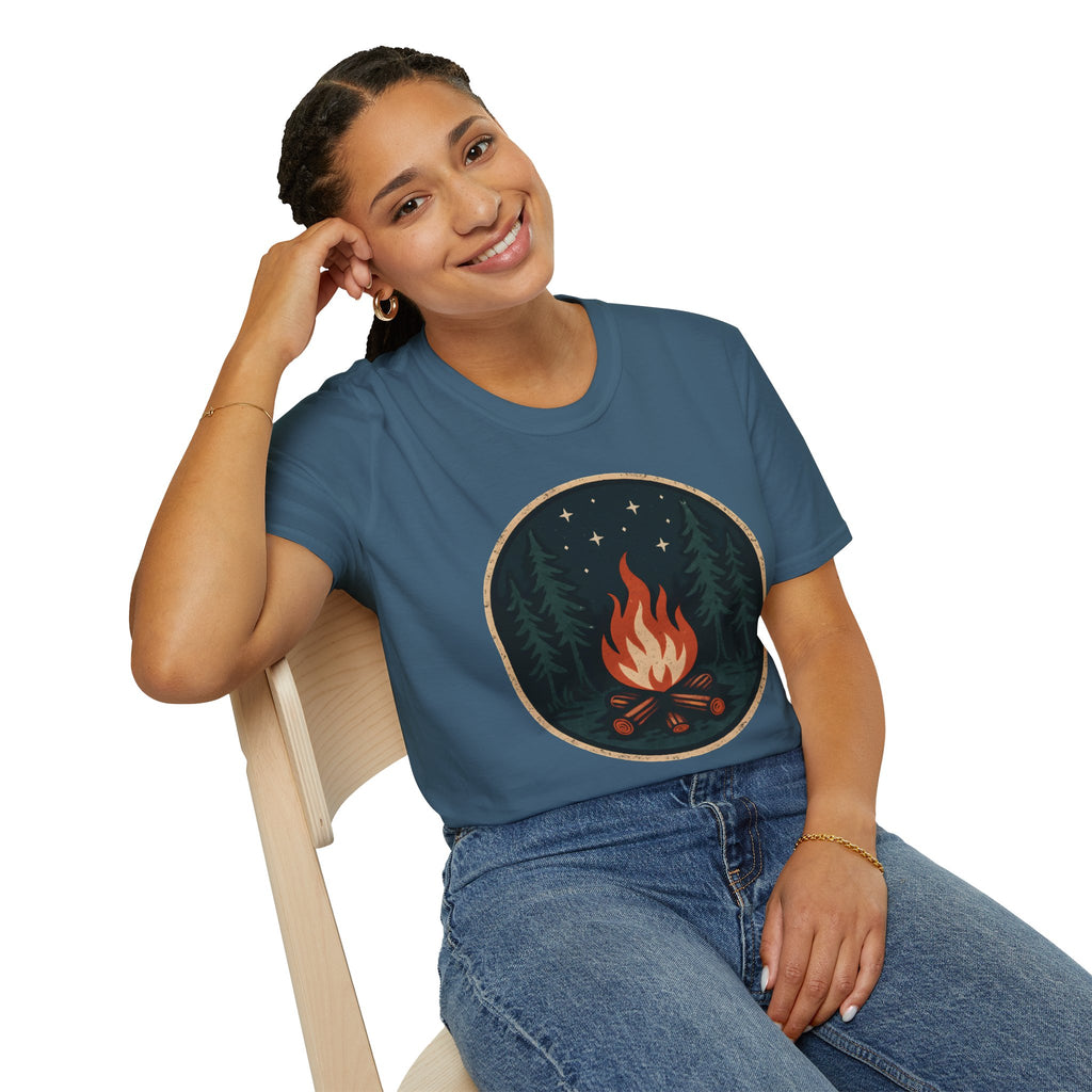 Forest Campfire at Night T-Shirt
